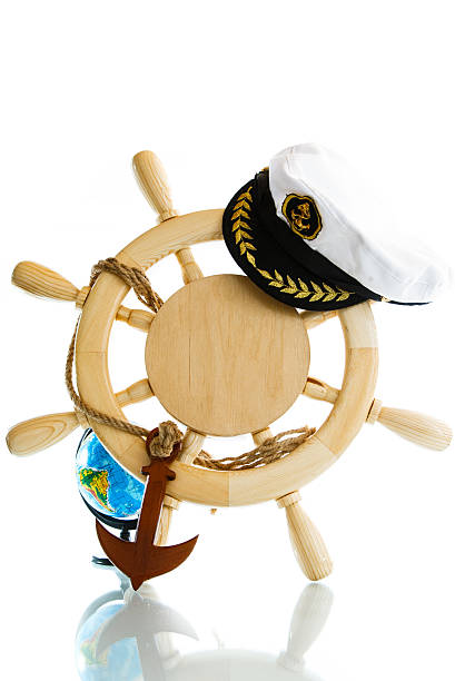 istock Decorative wooden steering wheel 482587252