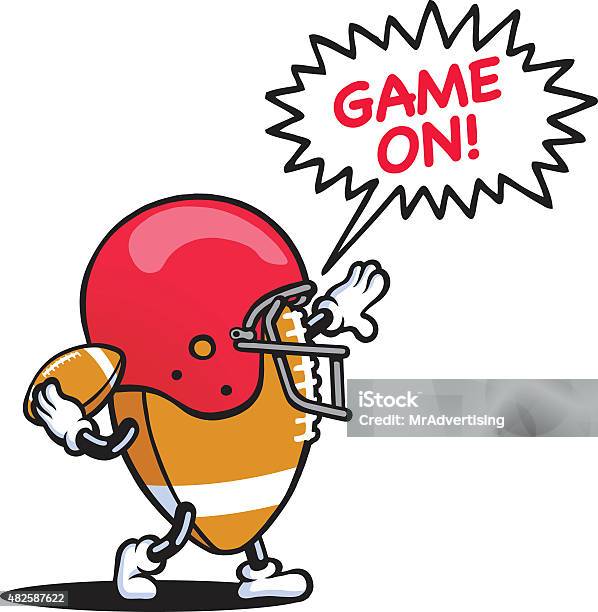 Mr Gridiron Stock Illustration - Download Image Now - 2015, Activity, American Football - Ball