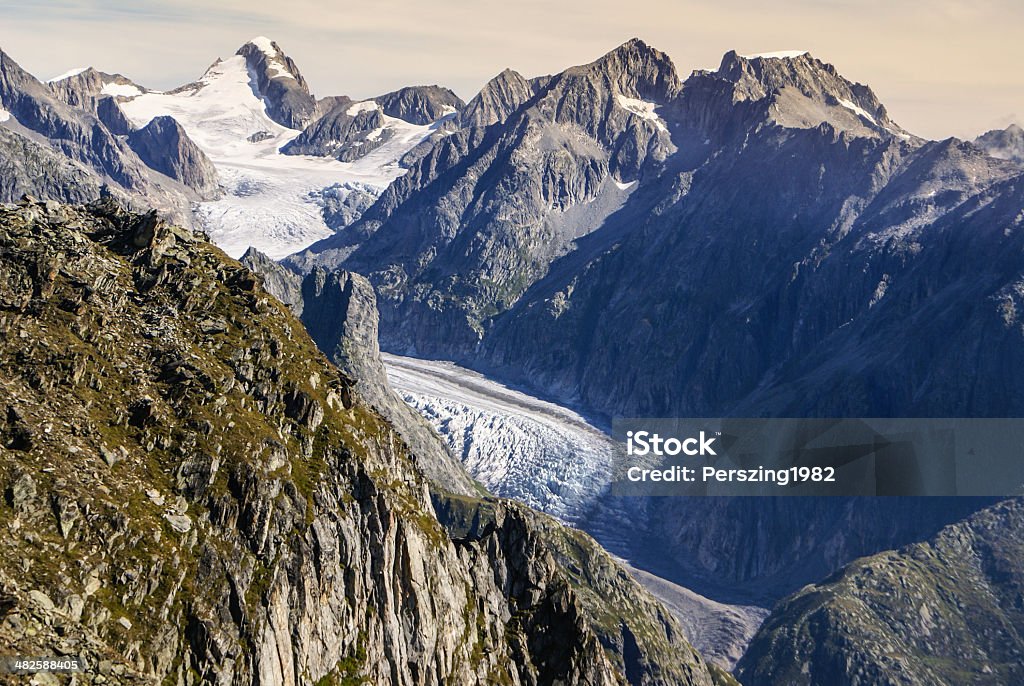 Aletch le plus grand glacier dans les Alpes - Photo de Alpes européennes libre de droits