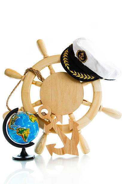 istock Decorative wooden steering wheel 482588798
