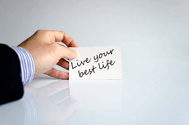 istock Live your best life text concept 482595752