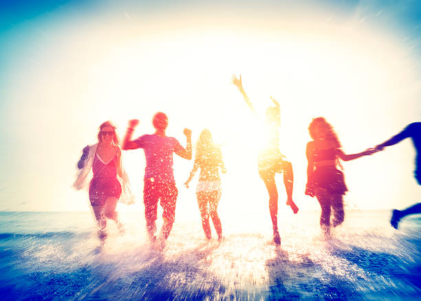 istock Friendship Beach Summer Splash Holiday Concept 482598730