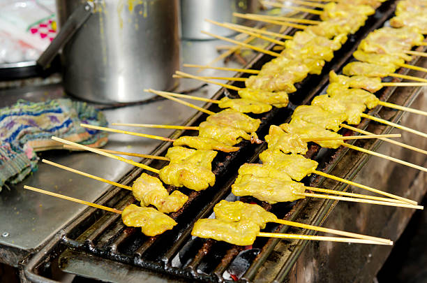 istock Pork kebab on the grill 482598789
