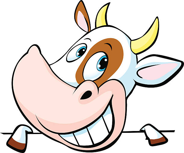 Cartoon Cow Stock Photos, Pictures & Royalty-Free Images - iStock