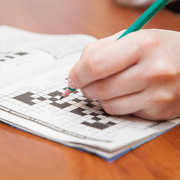 istock Crossword puzzle close-up 482599393