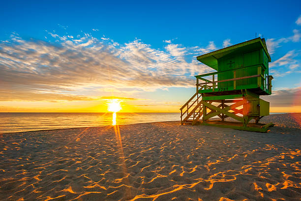 istock Famous Miami South Beach sunrise 482602713