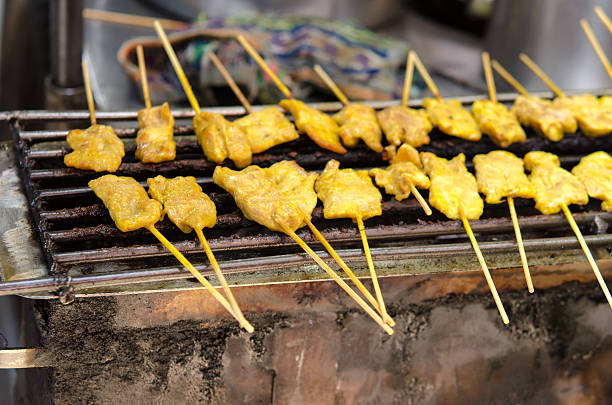 istock Pork kebab on the grill 482603123