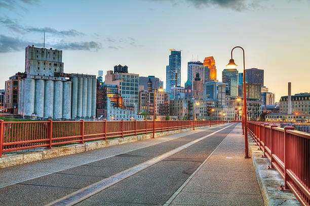 istock Downtown Minneapolis, Minnesota at night time 482603688