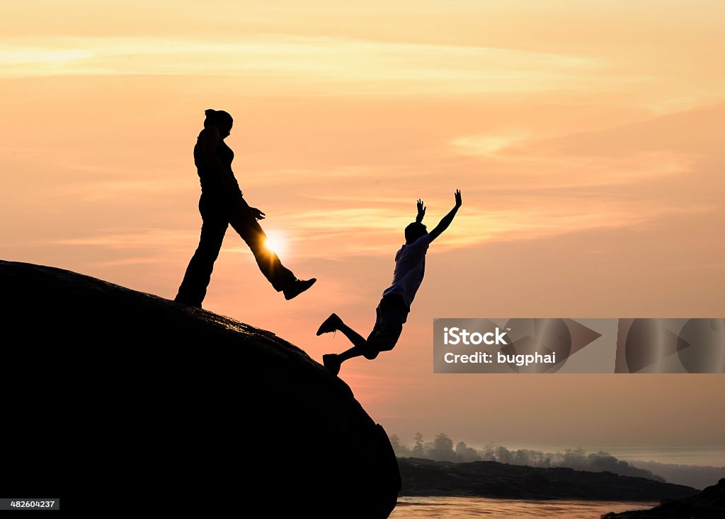 Wife betrayed her husband by the kick Wife betrayed her husband by the kick  Dating Stock Photo
