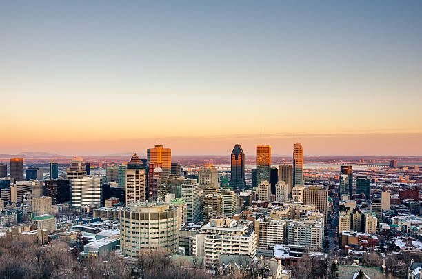 istock Montreal Skyline at Sunset in Winter 482604451
