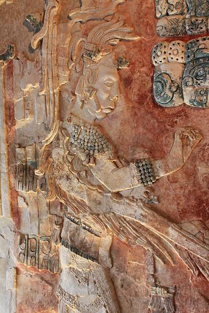istock Carved stone Mayan relief at Palenque 482604744