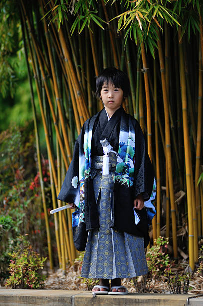 istock Japanese boy in traditional dress 482607398