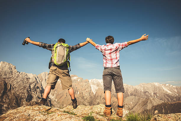 istock on top of the peak 482613867