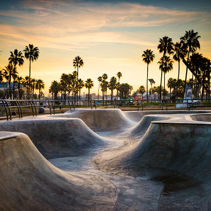Venice Beach skate park, Los Angeles, CA.