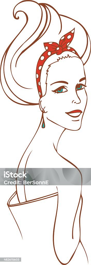 Beautiful woman Vector illustration (eps 10) of Beautiful woman Abstract stock vector