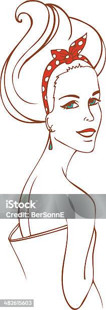 Beautiful Woman Stock Illustration - Download Image Now - Abstract, Adult, Art