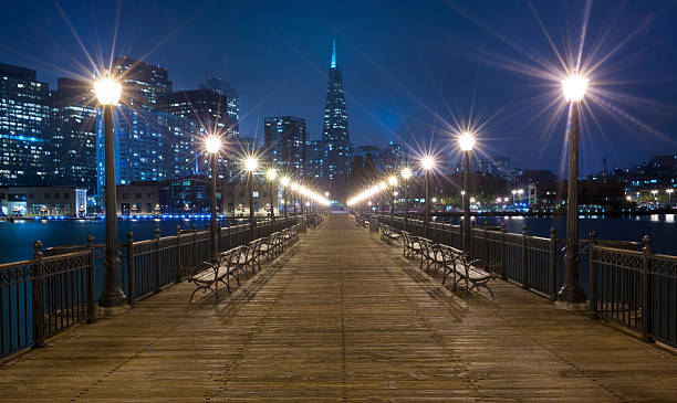 istock Pier 7 with Transamerica Pyramid, San Francisco Skyline at Twilight 482616499