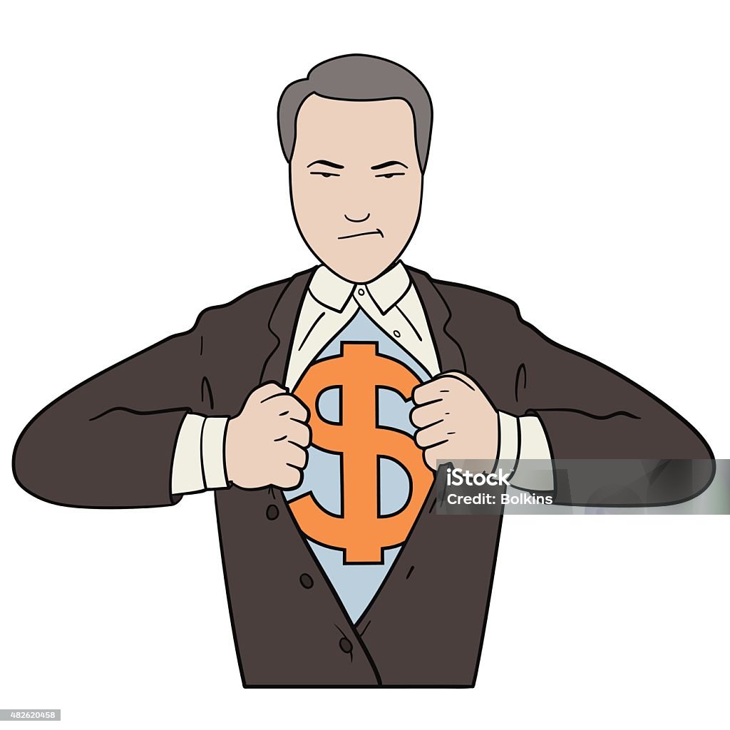 Tearing shirt businessman This is an illustration of Tearing shirt businessman 2015 stock vector