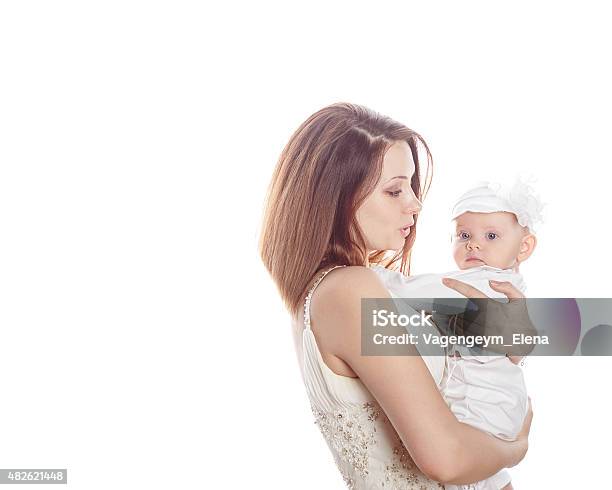 Mother Holds A Newborn Daughter Stock Photo - Download Image Now - 2015, Adult, Baby - Human Age