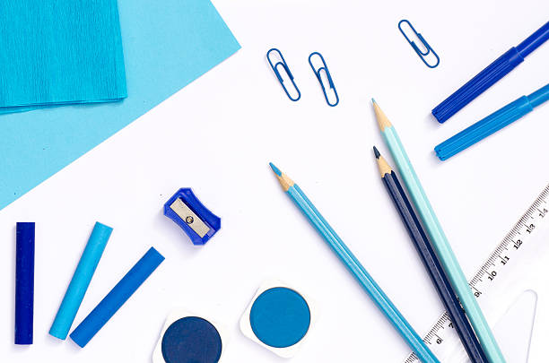 istock blue color school supplies 482625434