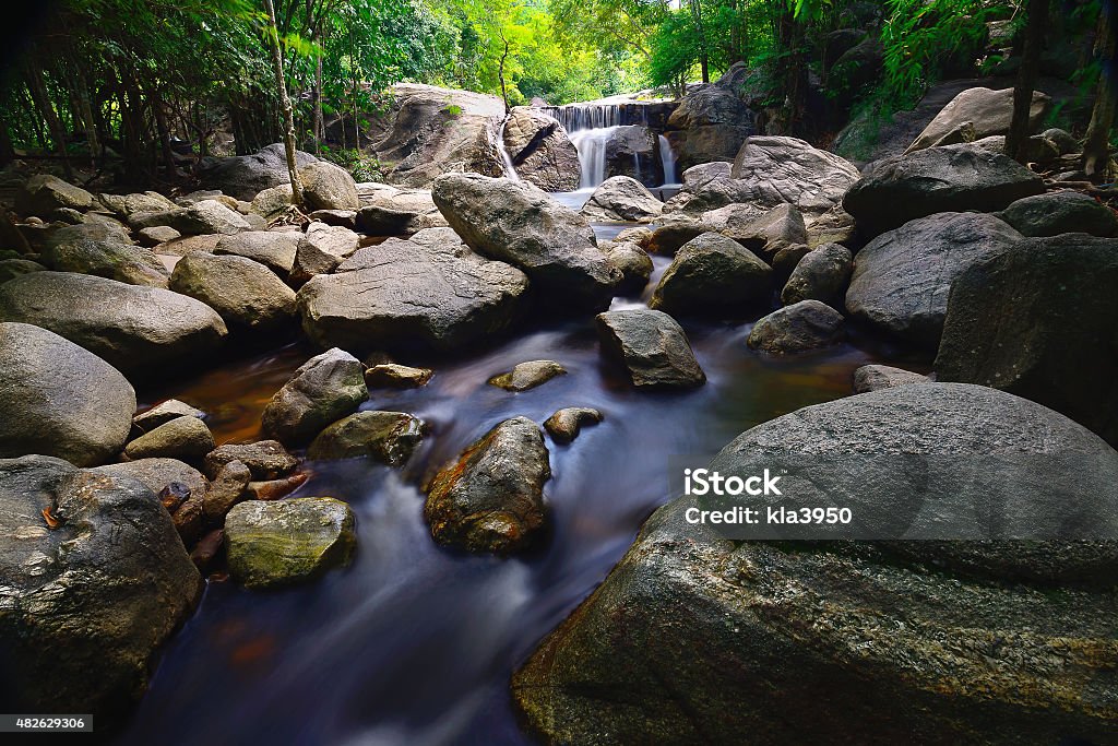Waterfall in  Thailand, at Ratchaburi province Thailand. 2015 Stock Photo