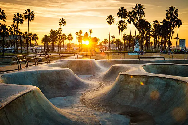 Venice Beach skate park, Los Angeles, CA.