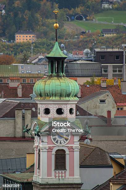 Innsbruck Austria Architecture And Nature Background Stock Photo - Download Image Now