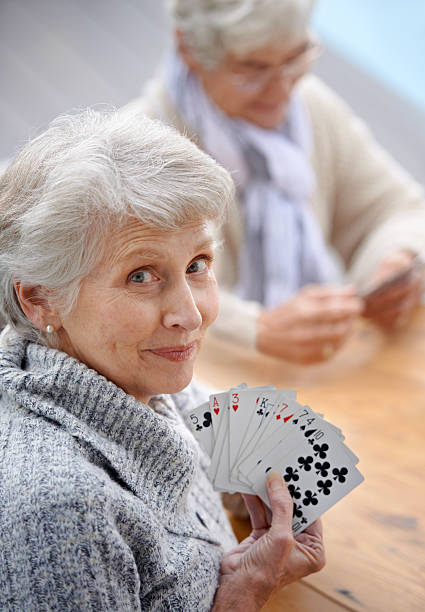 istock Little do they know I'm a secret card shark! 482631553