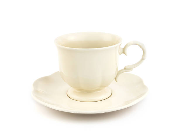 istock the empty vintage tea or coffee cup on white background 482634122