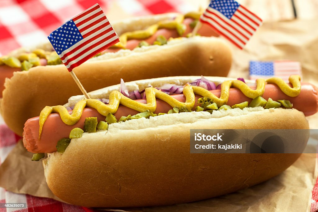 American Hotdog - Lizenzfrei 4. Juli Stock-Foto