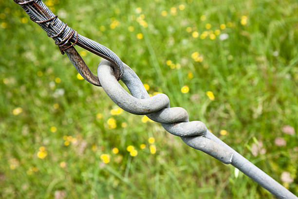 istock Iron tie rod of a telephone pole 482635159