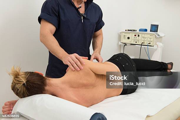 Physiotherapy And Rehabilitation Stock Photo - Download Image Now - Adult, Alternative Therapy, Attached