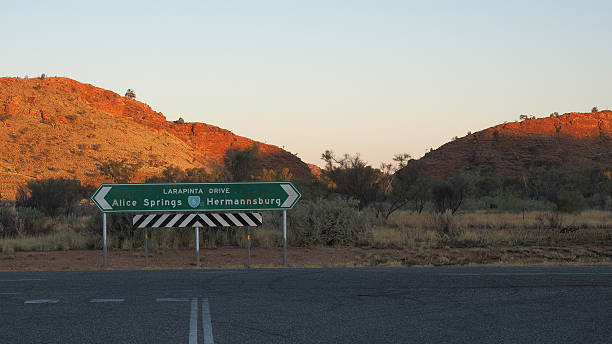 istock Outback highway Larapinta Drive junction 482639040