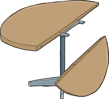 Table Parts Visual Isolated Round Table Parts Stock Illustration - Download Image Now ...