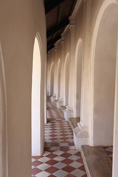 istock Beautiful corridor in Phra Pathom Chedi temple 482643188