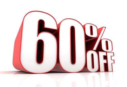 sixty percent off sale