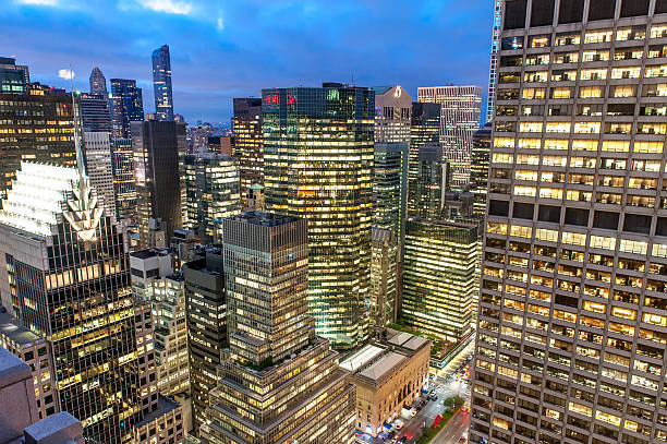 istock New York skyscrapers at twilight 482643784