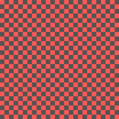 red and black checkered with mosaic cells over it, abstract background