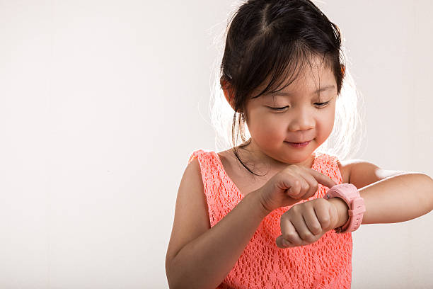 istock Child with Smartwatch / Child Using Smartwatch Background 482644562