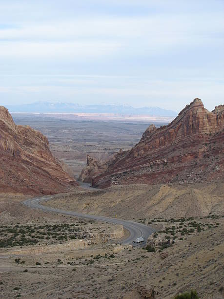 istock View of Interstate Highway 70 winding through Utah 482645374
