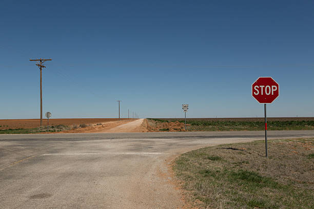 istock Rural Intersection in the Texas South Plains 482645732