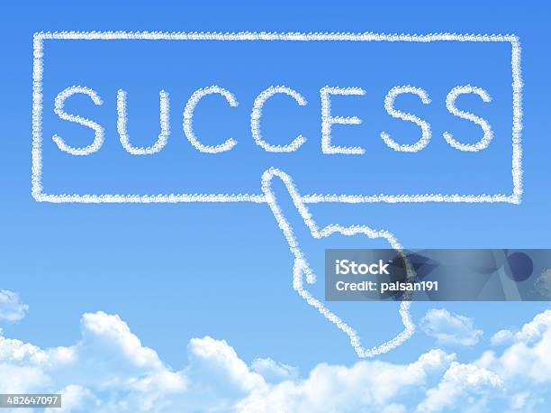 Cloud Shaped As Success Message Stock Photo - Download Image Now - Choice, Happiness, Thoroughfare