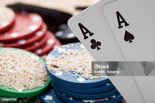 Poker Stock Photo - Download Image Now - Ace, Ace Of Clubs, Ace Of Spades