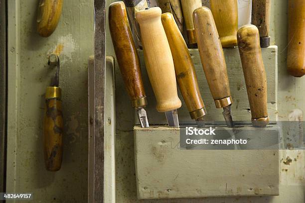 Juego De Cinceles Antigua Foto de stock y más banco de imágenes de Agujero - Agujero, Arte y artesanía, Artesanía