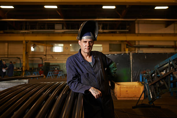 istock Steel, aluminum, brass- give him any welding task 482650044