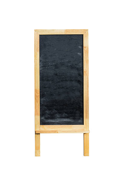 istock Blank menu blackboard outdoor display isolated on white backgrou 482650724