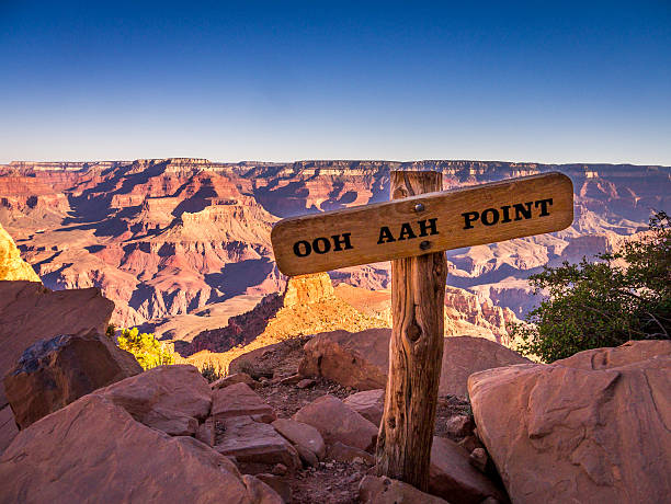 OHH AHH Point OHH AHH Point, South Kaibab Trail, Grand Canyon National Park south kaibab trail stock pictures, royalty-free photos & images