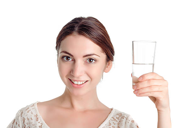istock Pleasant girl holding glass 482654292