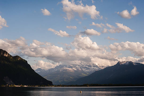 istock View on Alp mountain over Geneva lake 482655200
