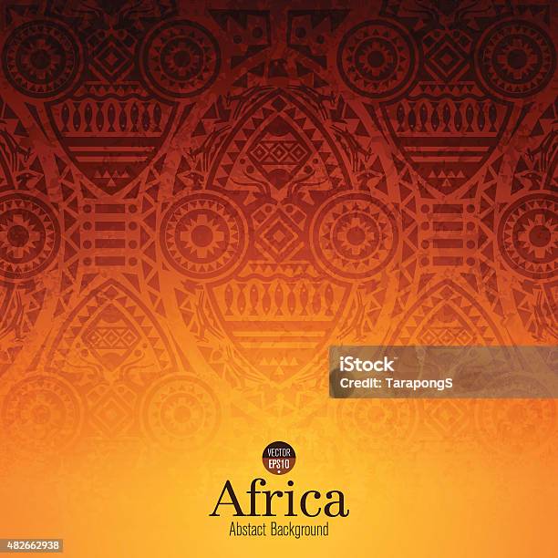 African Art Background Design Stock Illustration - Download Image Now - African Culture, Pattern, Backgrounds